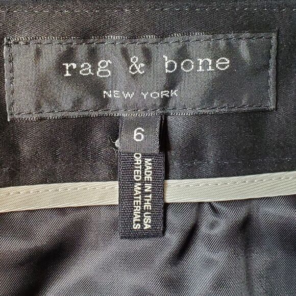 Rag & Bone Women's Size 6 Side Striped Dress Pants Viscose Blend Black - Picture 5 of 8